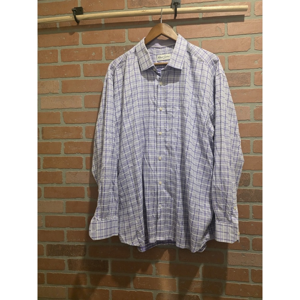 robert graham Long Sleeve Purple 18.5. Bin 32